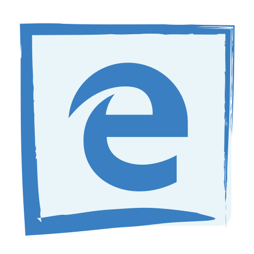 Media, microsoft edge, social icon